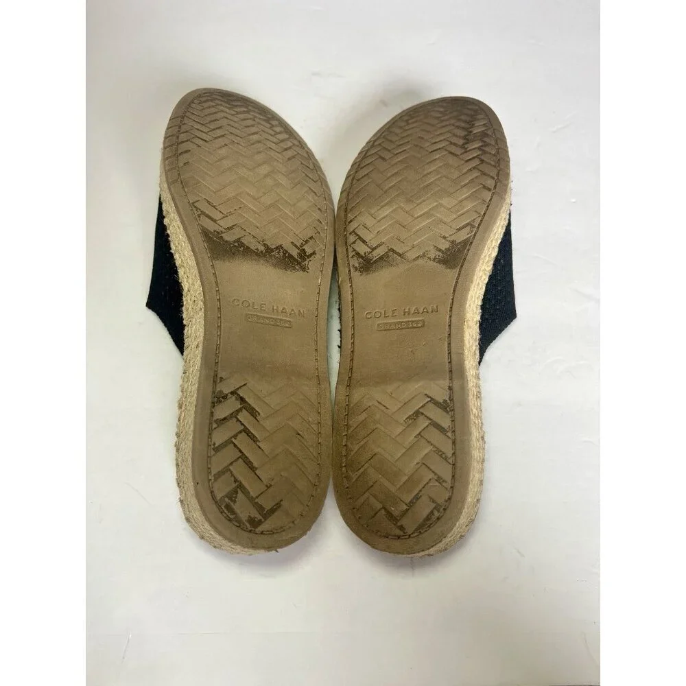Cole‎ Haan Women's Cloudfeel Stitchlite Mule Sandal Black Knit W24512 Size 8